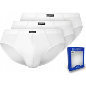 Pánské spodní prádlo HENDERSON SLIPY PÁNSKÉ SLIPY 1446-K121 BÍLÉ BAVLNA XL