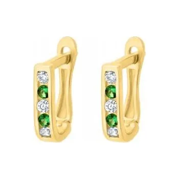 Náušnice Náušnice na patent ze zlata 585