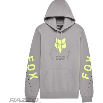 Pánské oblečení Pánská mikina FOX Shield Pullover Fleece Steel Grey L