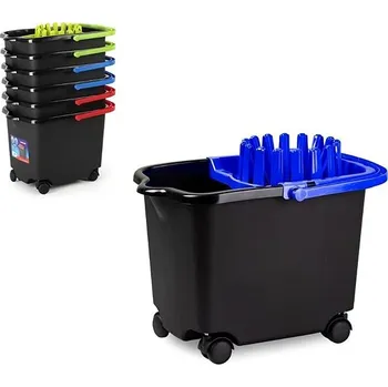 Plastic Forte Vědro 15 l s kolečky + ždímací koš