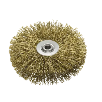 Drátěný kartáč Lessmann 311762 | Rotační kartáč speciální na pásové píly 80x15 / 0,30 ocelový drát zvlněný