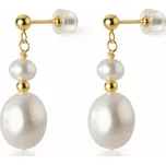 Stříbrné náušnice s perlou Berenika