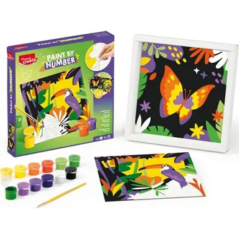 Výtvarná sada Maped Kreativní tvoření Maped Creativ Paint by number - tukan a motýl