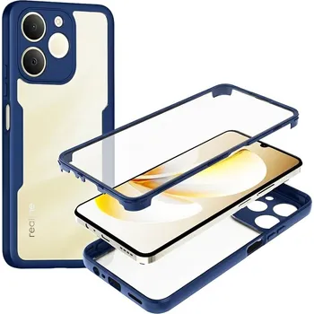 Pouzdro na mobilní telefon Techsuit - ColorVerse 360 Series + ochrana obrazovky - Realme Note 70T - modrá