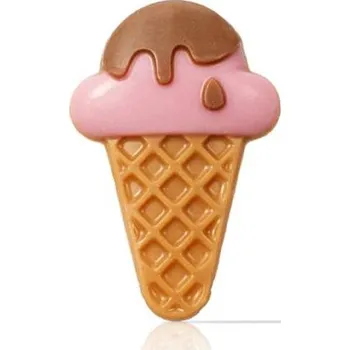Jedlá dekorace na dort Vola Colori Čokoládová dekorace Zmrzlina (6 ks)