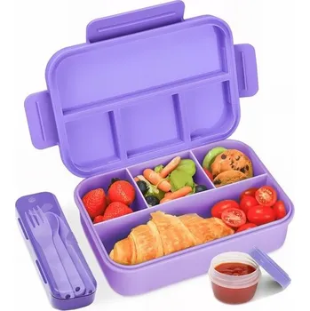 Jídlonosič Bugucat obědový box s přihrádkami 1300ML, obědový box pro děti, nepropustný s přihrádkami, obědový