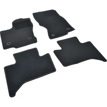 autokoberec Autokoberce textilní přesné černé / černé obšití - Toyota Land Cruiser Prado (Typ J250) (2023-) 5-sedadel