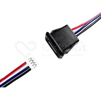 Elektronická stavebnice LaskaKit_cz Napájecí kabel USB-A do JST-PH-4 2mm 10cm