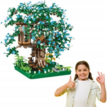 ostatní stavebnice Sada stavebních Stavebnice Stromek Bonsai 2000 ks modrá 32076 08