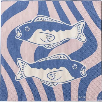 Papírový ubrousek Bloomingville, Papírové ubrousky Remy, 33 x 33 cm, 20 ks - Formadore