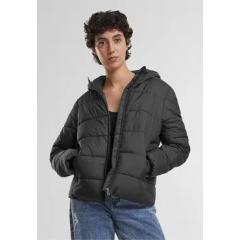 Ladies Short Puffer Jacket With Hood 4XL