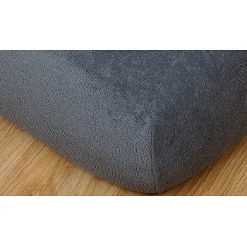 Bytový textil Prostěradlo froté vyšší matrace 90x200 cm tmavě šedá