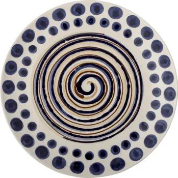Stolování Bloomingville, Snídaňový talíř Shama 20,5 cm modrá-zlatý - Formadore