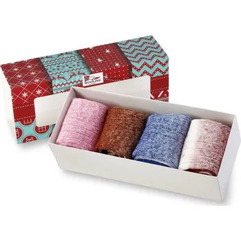 Dámské ponožky Wooline Dárkové balení - Ponožky 4v1 Natural comfort 2, hebké dámské Velikost ponožek: EUR 35-38