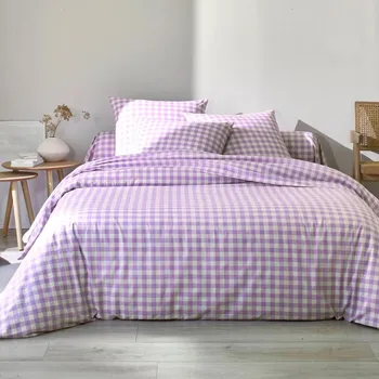 Povlečení Bavlněné povlečení Lou, lila, 140 x 200 cm 497169