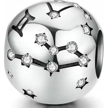 Přívěsek Přívěsek znamení zvěrokruhu Blíženci 21.05 - 20.06 korálek charms stříbro 925