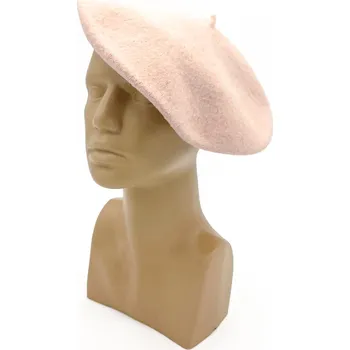 Čepice Dámský baret pudrový Karpet