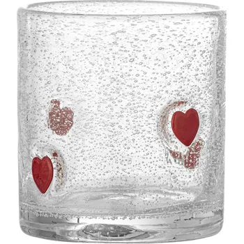 Stolování Bloomingville, Vánoční sklenice Debra srdce, 370 ml - Formadore