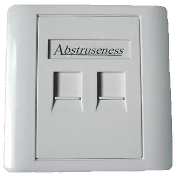 Elektrická zásuvka WALL plate SA s rámečkem pro 2keystone (80 x 80)