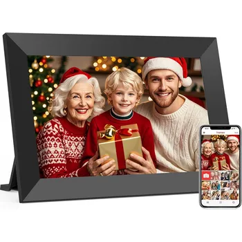 Digitální fotorámeček Kruger&Matz KM1102 Frameo WiFi, 10,1 palců, dekor dřeva