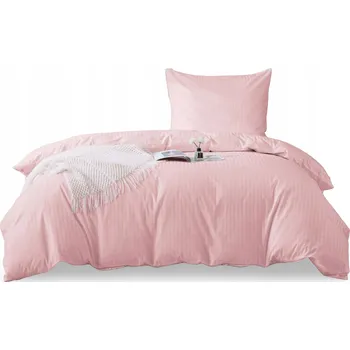 Povlečení Povlečení 140x200cm, pudrová, 100% Bavlna Damašek + 1 povlak na polštář 70x80cm