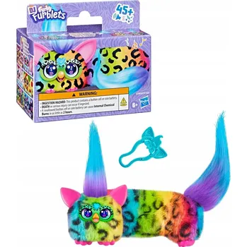 plyšák Furby Furblets Rain-Bow-Kat natahovací interaktivní plyšová hračka G1783 Furbiś