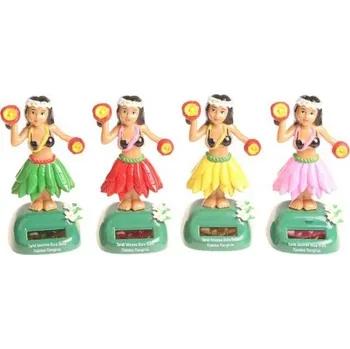 Solární tančící dekorace Tahiti tanečnice, fialová