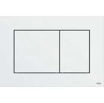 TECEnow - Plastové ovládací tlačítko pro WC, lesklá bílá 9240400