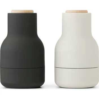 Mlýnek na koření Audo Copenhagen, Mlýnky na pepř a sůl Bottle malé černé a krémové 2 ks - Formadore