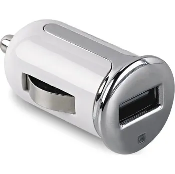CL autonabíječka Celly Turbo s USB výstupem, 2,4 A, bílá, blister
