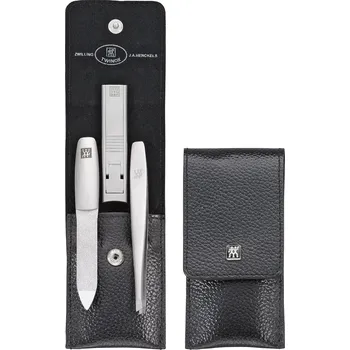 Zwilling, Příslušenství pro manikúru Twinox v koženém pouzdře černé 3 díly - Formadore