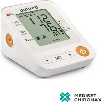 Tlakoměr Yuwell YE-650A - tonometr, měřič tlaku na paži + ZDARMA síťový adaptér