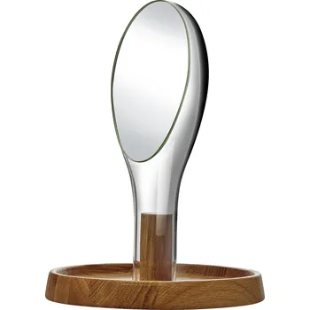 Nude, Kosmetické zrcátko Moon s dřevěným podstavcem transparentní - Formadore