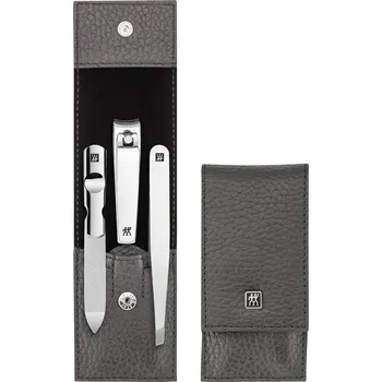 Zwilling, Příslušenství pro manikúru Classic Inox v koženém pouzdře antracit 3 díly - Formadore