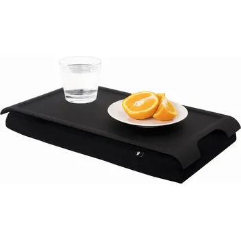Bosign, Tác Mini Laptray plastový s protiskluzovým povlakem s černým polštářem černý - Formadore