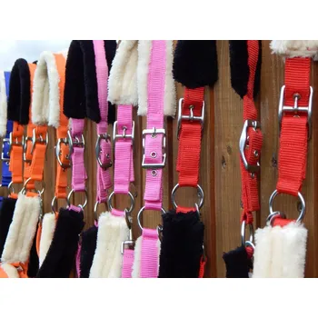 Ohlávka Mámekoně s beránkem Barva: vínová/bílá, Velikost: FULL