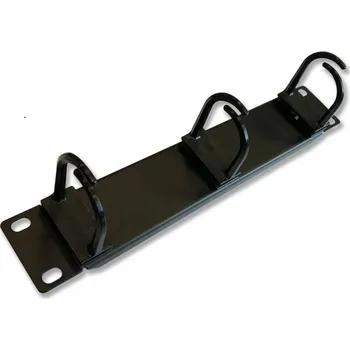 Racková skříň Vyvazovací panel Triton 10" černý 1U 3x plast