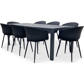 Zahradní sestava Zahradní jídelní set Viking XL + 8x židle Rikke Velikost desky stolu: Viking XL 205x90cm