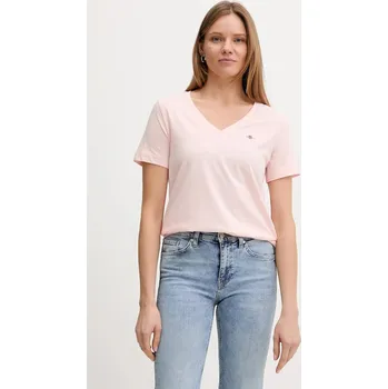 Pánské oblečení Bavlněné tričko Gant 4200750 růžová 30X, vel. S