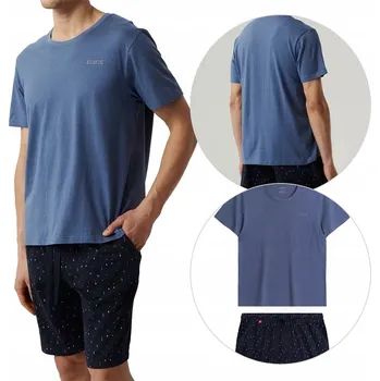 Pánské pyžamo Pánské pyžamo s krátkým rukávem bavlna Atlantic M