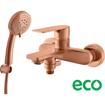 Vodovodní baterie NIL - Vanový set s baterií, Zlatá Růžová - kartáčovaná NL154.5/1ZRK, RAV Slezák