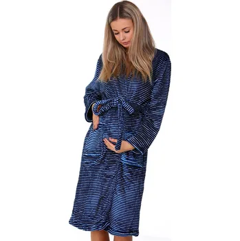 Dámské noční prádlo Župan do porodnice 1Z0924 modrá xl