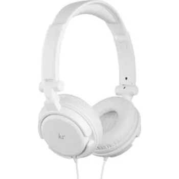 Multifunkční sluchátka KitSound iD s mikrofonem, 3,5 mm, bílá