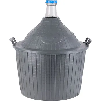 Demižon Strend Pro Cada Inco skleněný v plastovém koši