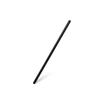 Jednorázové nádobí Slámka (bio-kompozit) černá `JUMBO` průměr 8mm x 25cm [100 ks],rychlé dodání