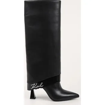 Dámská obuv Kožené kozačky Karl Lagerfeld DEBUTANTE KL32081.000 černá 99X, EUR 35