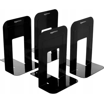 Obraz Podpěrka na knihy Amazon kovová černá 4 ks