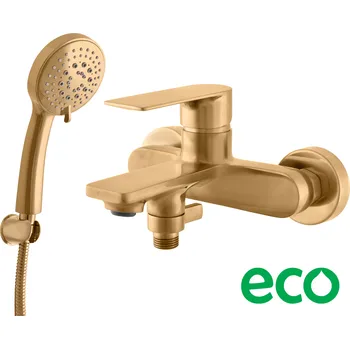 Vodovodní baterie NIL - Vanový set s baterií, Zlatá - kartáčovaná NL154.5/1ZK, RAV Slezák