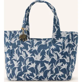 Kabelka Anokhi Nakupující, modrá / bílá