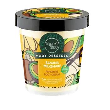 Tělový krém ORGANIC SHOP Banánový koktejl - tělový krém 450 ml